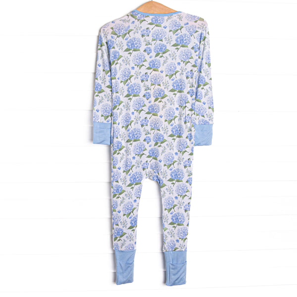 Hydrangea Blooms Bamboo Zippy Pajama, Blue