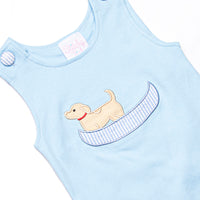 Paws & Paddles Applique Jon Jon, Blue