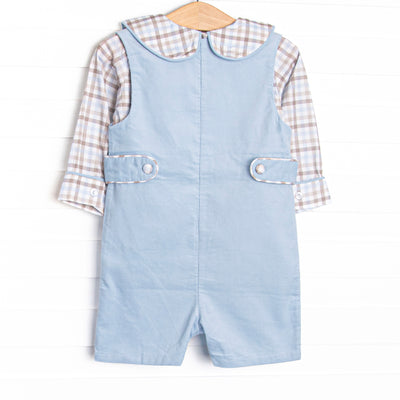 Family Favorites Short Romper Set, Blue