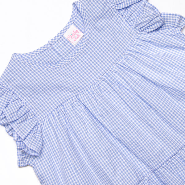 Summer Blues Tiered Dress, Blue
