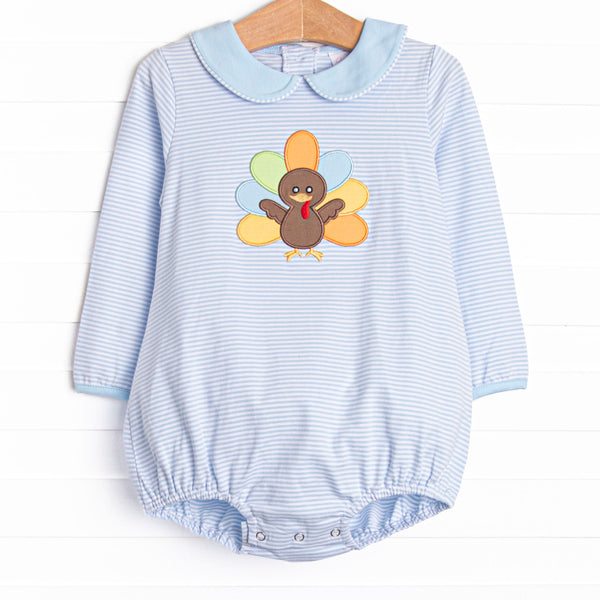 Shake Your Tail Feathers Applique Bubble, Light Blue