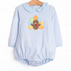 Shake Your Tail Feathers Applique Bubble, Light Blue