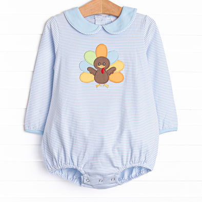 Shake Your Tail Feathers Applique Bubble, Light Blue