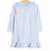 Shake Your Tail Feathers Applique Dress, Light Blue