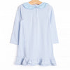 Shake Your Tail Feathers Applique Dress, Light Blue