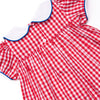 Color Me Happy Applique Dress, Red