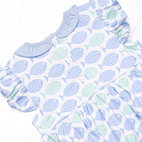 With the Tide Ruffle Bubble, Blue