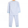 Shake Your Tail Feathers Applique Pajama Set, Light Blue