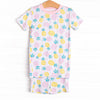 Tropical Breeze Bamboo Pajama Short Set, Pink