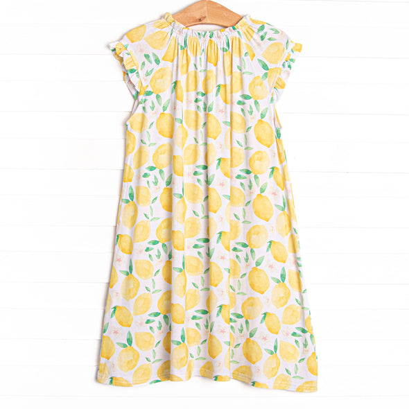 Sorrento Slices Bamboo Night Gown, Yellow