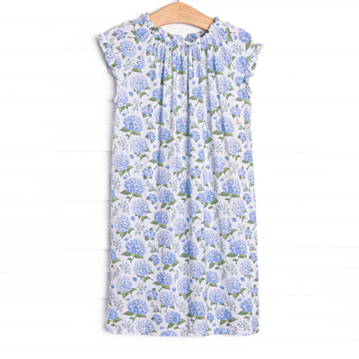 Hydrangea Blooms Bamboo Night Gown, Blue