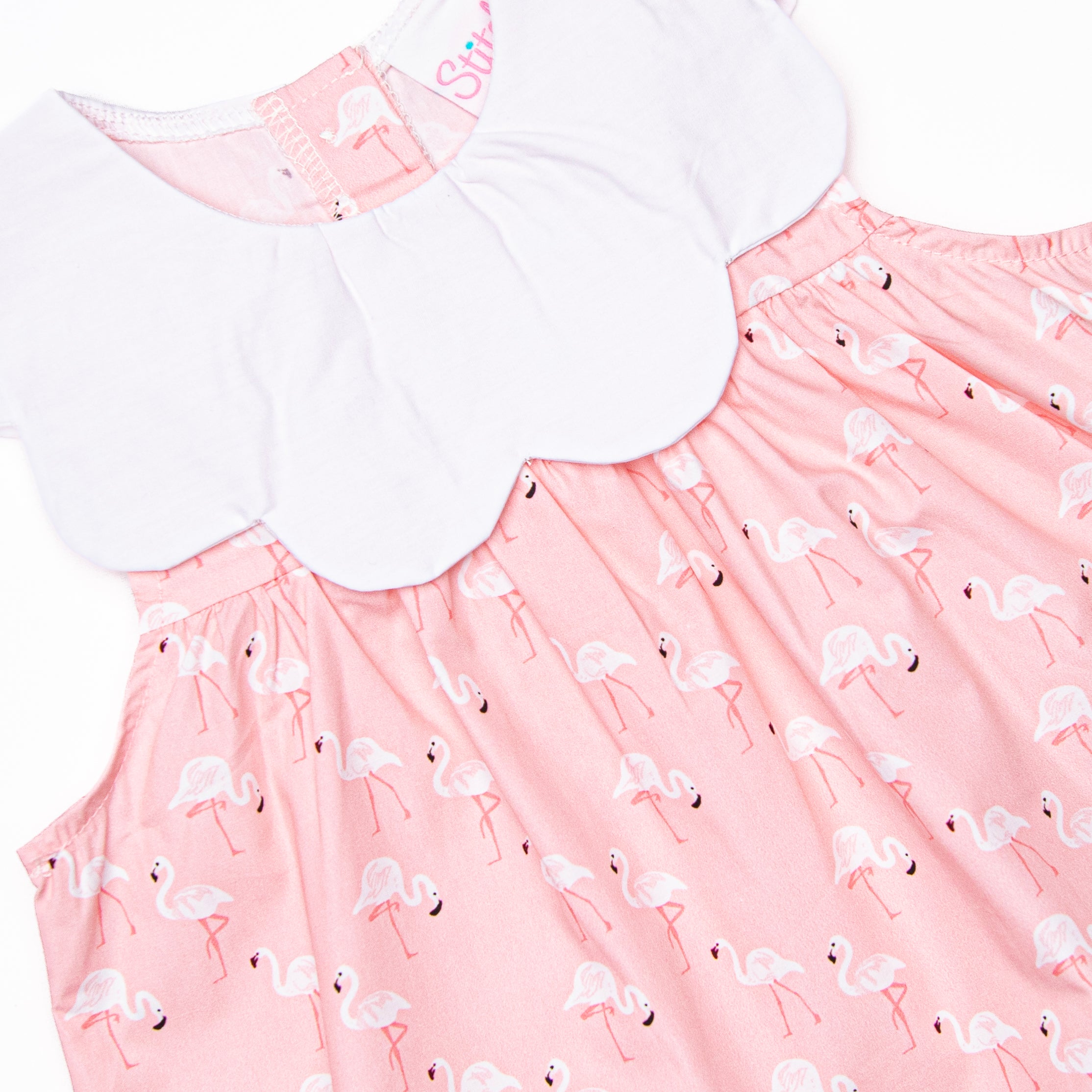 Girl's Palm Beach Dress in Pink size 7 | Stitchy Fish Girl's Palm Beach Dress in Pink size 7 | Stitchy Fish