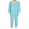 Lake Day Bamboo Pajama Set, Blue