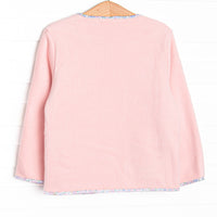 Cuddle Up Coat, Pink and Floral Trim