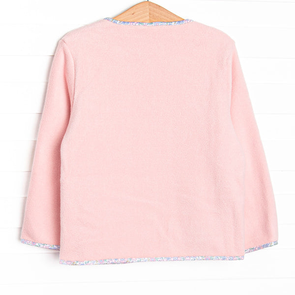 Cuddle Up Coat, Pink and Floral Trim