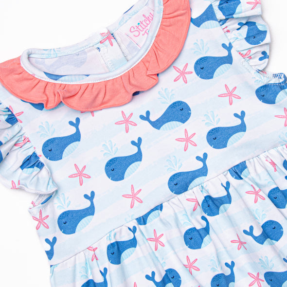 Oceanside Stripes Bubble, Blue