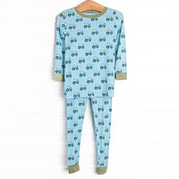 Happy Harvest Bamboo Pajama Set, Blue