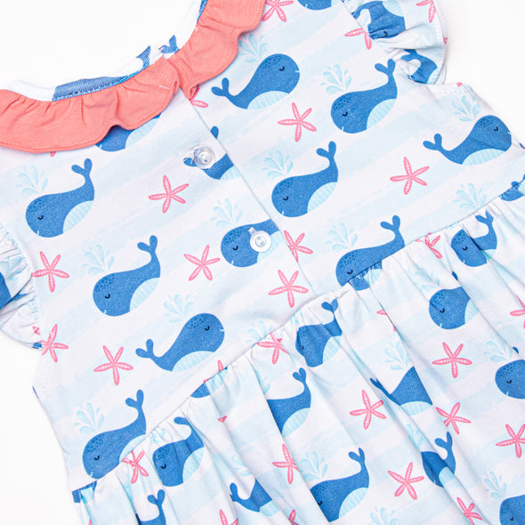Oceanside Stripes Bubble, Blue