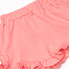 Oceanside Stripes Ruffle Short Set, Blue