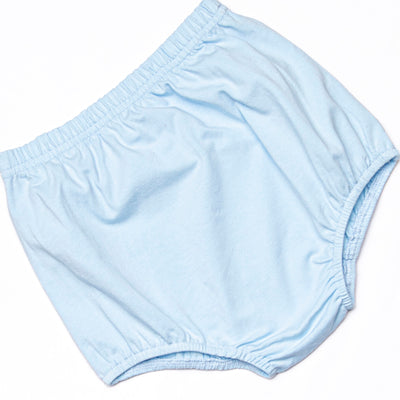 Shake Your Tail Feathers Applique Diaper Set, Light Blue
