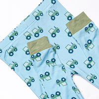 Happy Harvest Bamboo Pajama Set, Blue