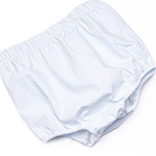 Cabo Breeze Diaper Set, Blue Seersucker