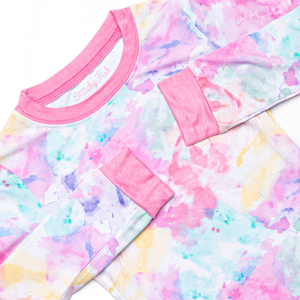 Kaleidoscope Views Bamboo Pajama Set, Pink