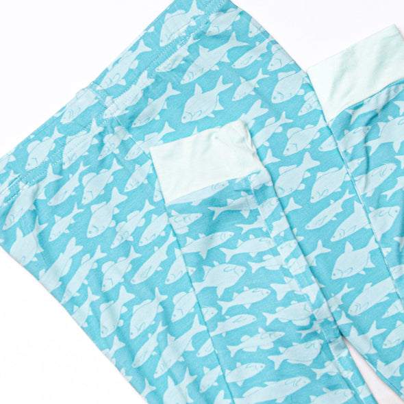 Lake Day Bamboo Pajama Set, Blue