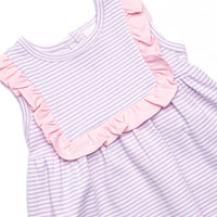 Bea Pima Dress, Pink and Purple Stripe