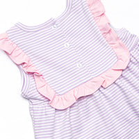 Bea Pima Dress, Pink and Purple Stripe