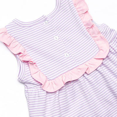 Bea Pima Dress, Pink and Purple Stripe