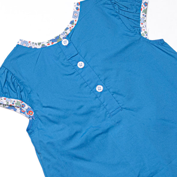 Back to School Blossoms Dress, Blue