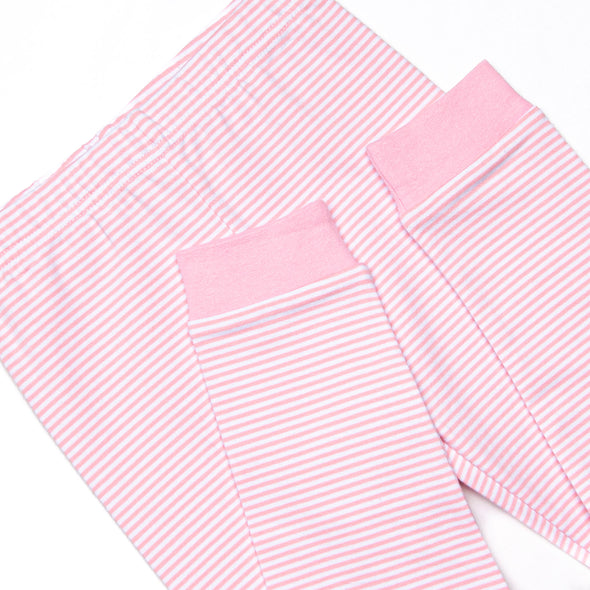 Shake Your Tail Feathers Applique Pajama Set, Light Pink