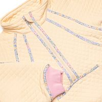 Harper Half Zip Pullover, Yellow and Pink
