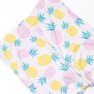 Tropical Breeze Bamboo Pajama Short Set, Pink