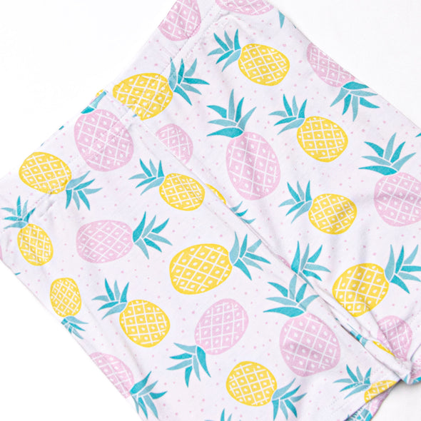 Tropical Breeze Bamboo Pajama Short Set, Pink