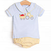 Planting Knowledge Applique Diaper Set, Yellow