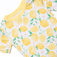 Sorrento Slices Bamboo Pajama Short Set, Yellow