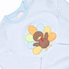 Shake Your Tail Feathers Applique Pant Set, Light Blue