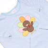 Shake Your Tail Feathers Applique Legging Set, Light Blue