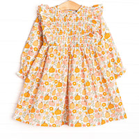 Homeland Harvest Dress, Orange