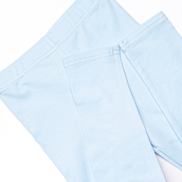 Shake Your Tail Feathers Applique Legging Set, Light Blue