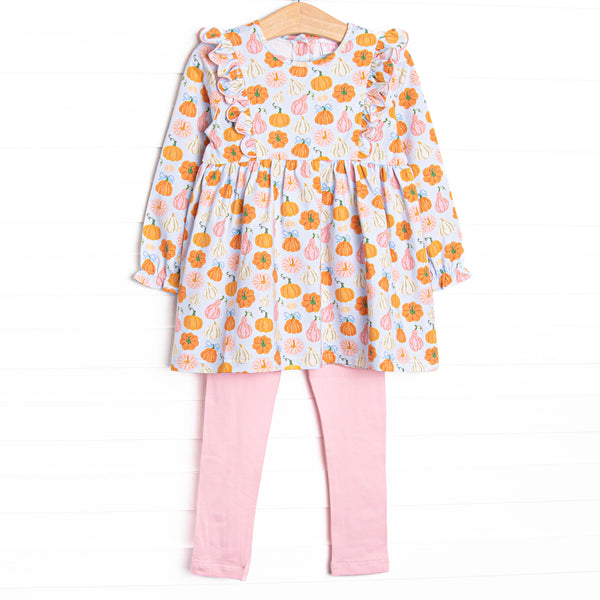 Girly Gourds Legging Set, Pink
