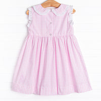 Gumball Gal Smocked Sleeveless Dress, Pink