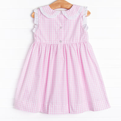 Gumball Gal Smocked Sleeveless Dress, Pink