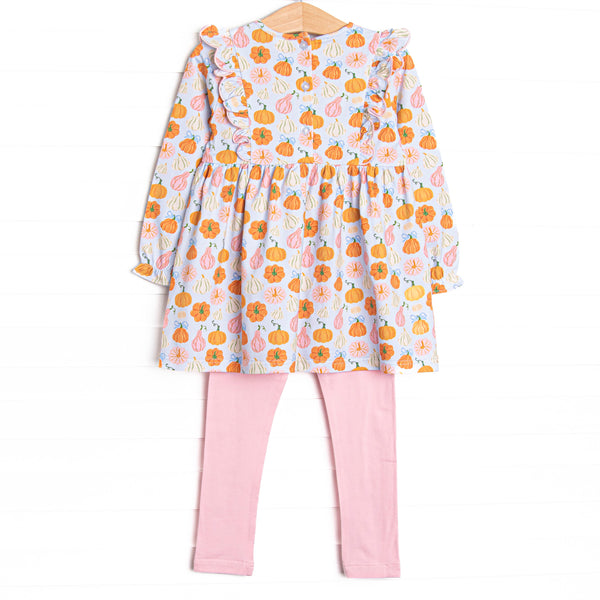 Girly Gourds Legging Set, Pink