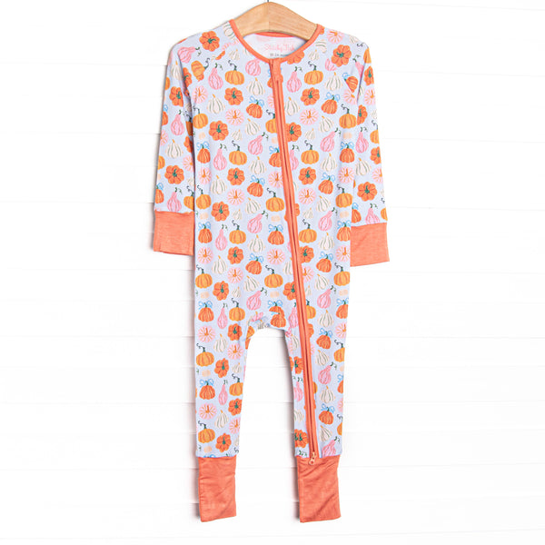 Girly Gourds Bamboo Zippy Pajama, Orange