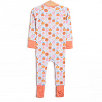 Girly Gourds Bamboo Zippy Pajama, Orange