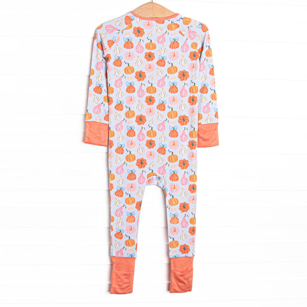 Girly Gourds Bamboo Zippy Pajama, Orange