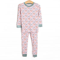Pretty Pumpkin Patch Bamboo Pajama Set, Pink